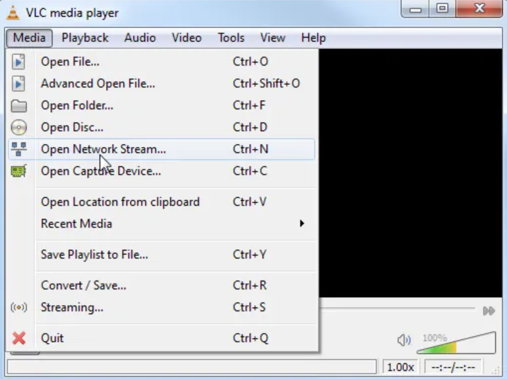 Open VLC Player with CyberFlix TV APK