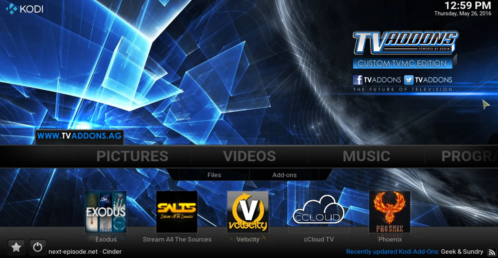 TMVC APK for PC - KODI Add-Ons for PC