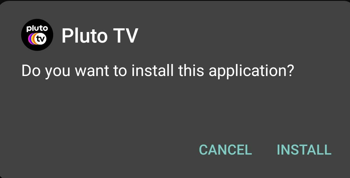 Pluto tv install