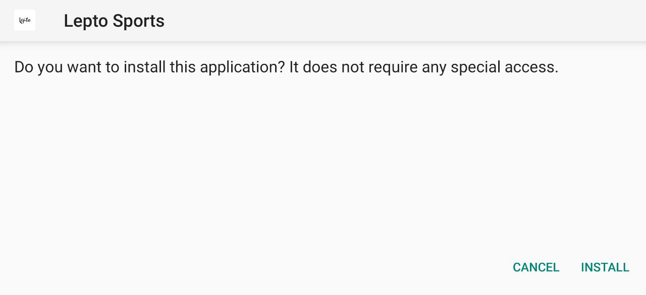 install lepto sports