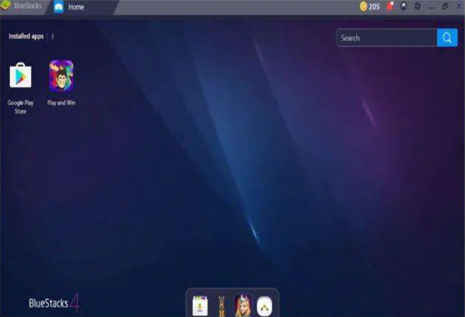 Bluestacks Emulator installed on PC