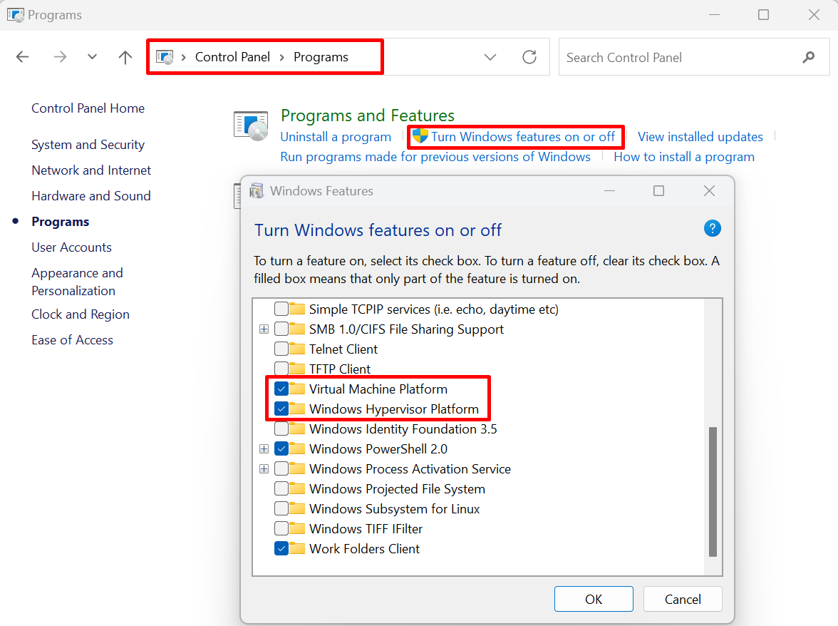 Process of Installing WSA on Windows 11