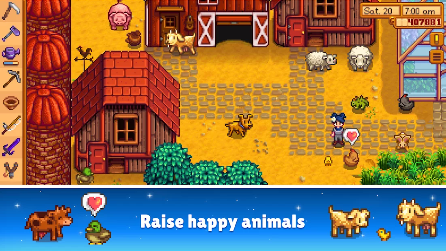 Raise Animals as a job in Stardew Valley Game - on PC