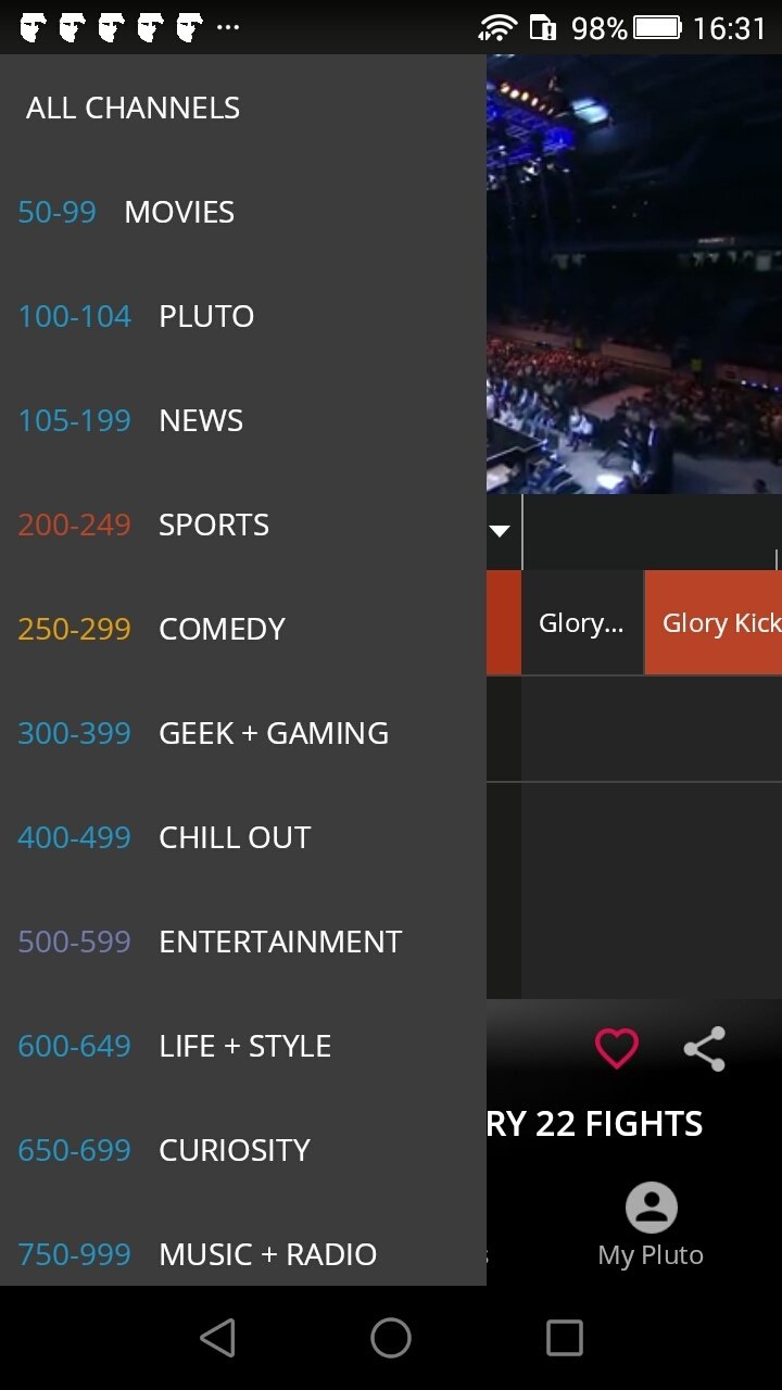 List of Channels available on PluTo TV